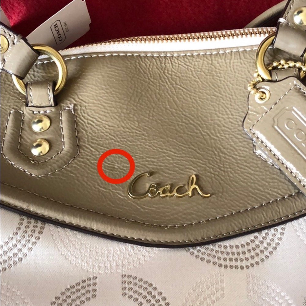 NWT Coach Ashley Dotted OP Art Satchel - Picture 7 of 8